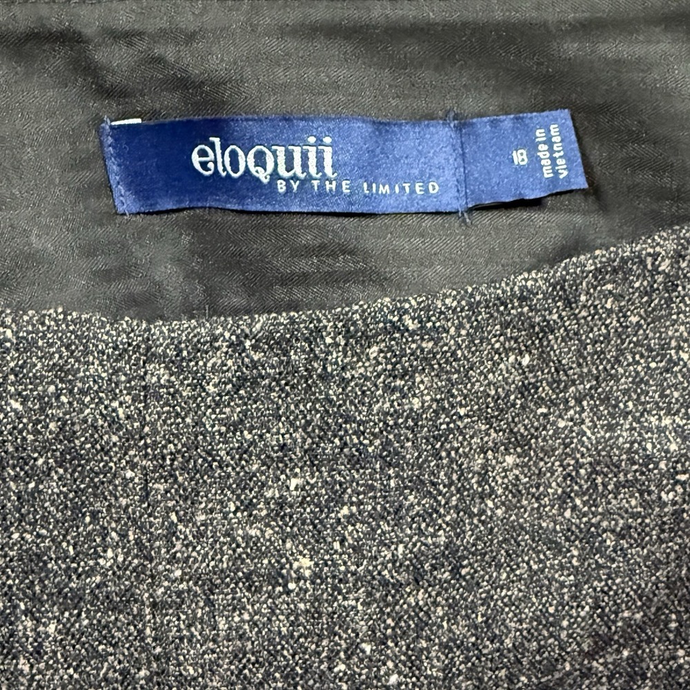 Eloquii The Limited Women's Size 18 Brown Straight Leg Career Pants Side Zip - Picture 2 of 9
